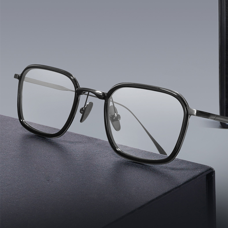 Japanese Lifestyle Brand - Bingkai Kacamata Titanium Asetat Desainer Merek