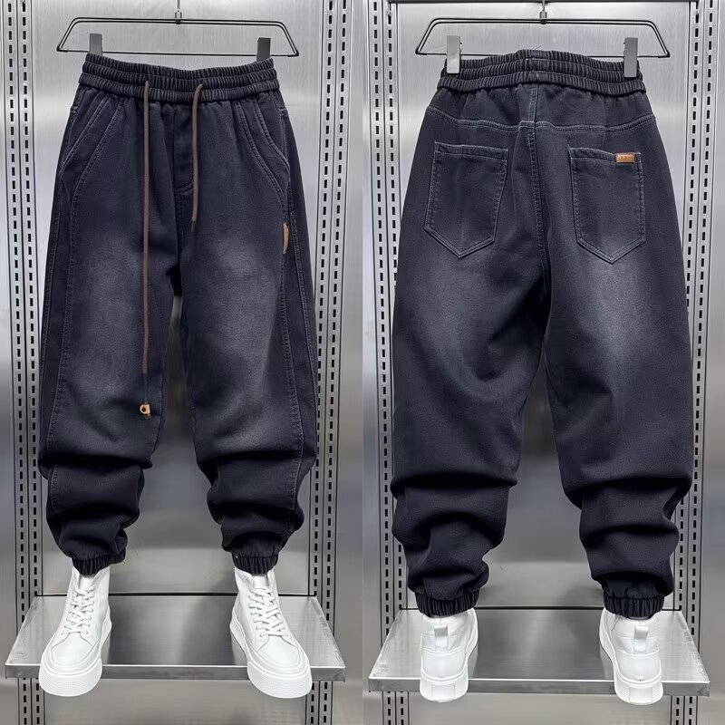 Japanese Lifestyle Brand - Celana jins Harem pria, celana Denim