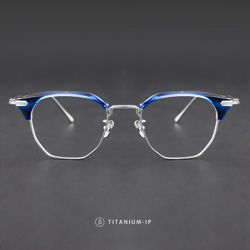 Japanese Lifestyle Brand - Kacamata Browline Titanium Asetat Mewah Replika