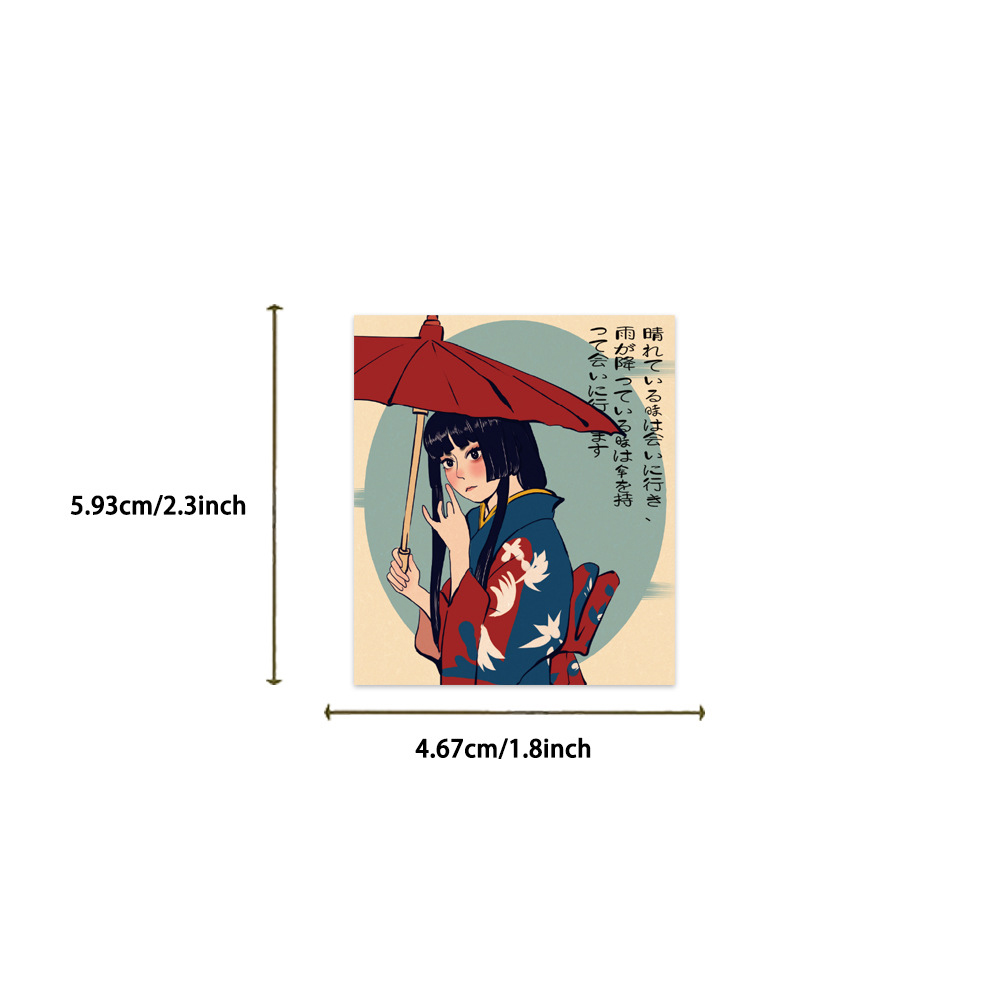 10/30/50 Buah Stiker Budaya Ga - Japan Lifestyle And Culture ulasan dan harga