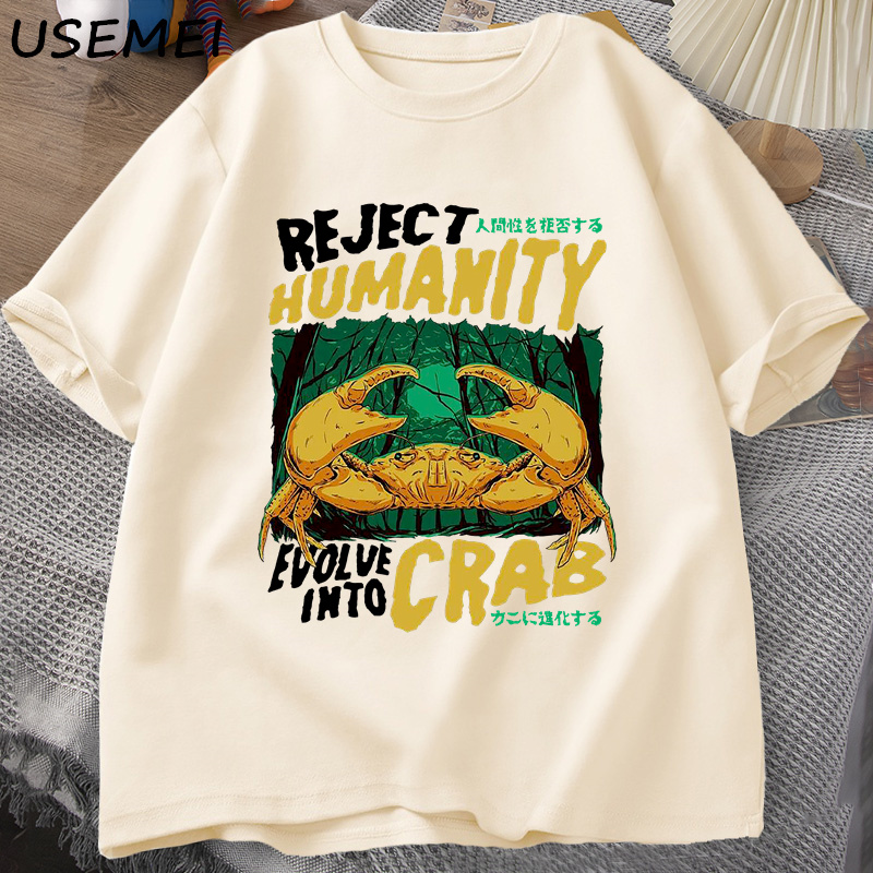 Kaus kepiting kemanusiaan Pria - Japan Lifestyle And Culture ulasan dan harga