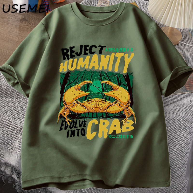 Kaus kepiting kemanusiaan Pria - Japan Lifestyle And Culture ulasan dan harga